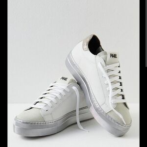Free People P448- Westwood Sneakers-White  Sz 39